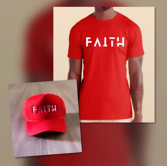 "FAITH" T-shirt and Hat Bundle