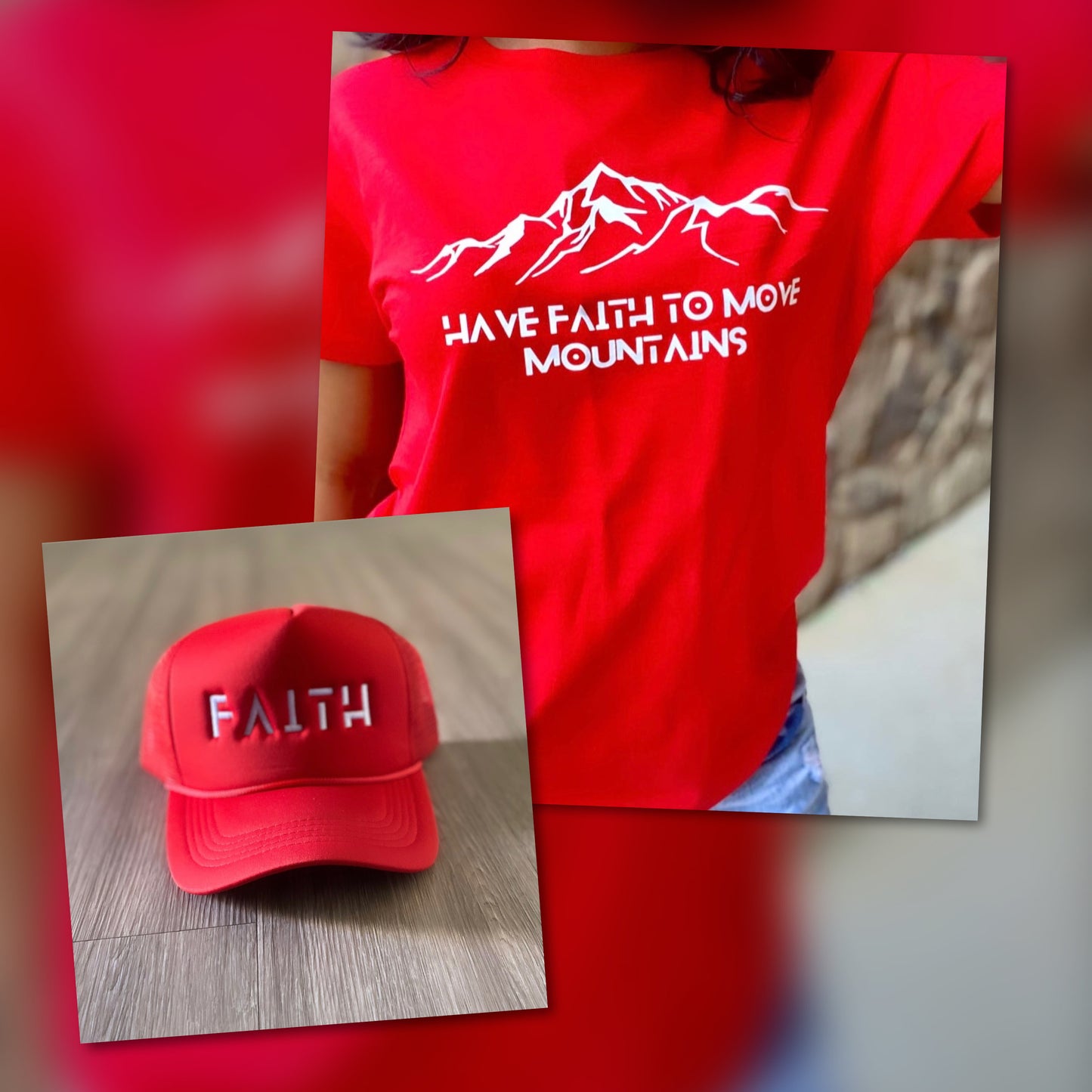 "Move Mountains" T-Shirt AND Hat Bundle