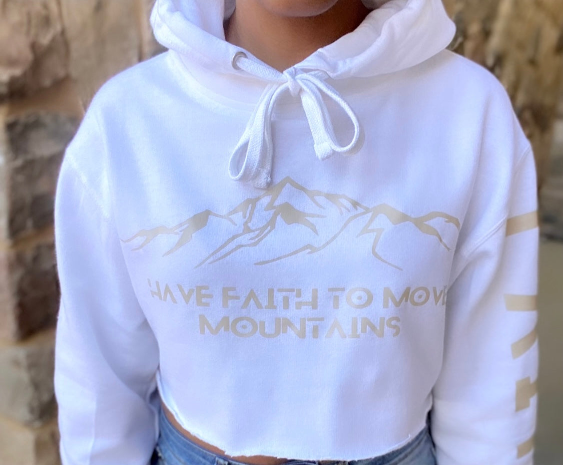 “Move Mountains” Crop Hoodie