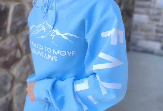“Move Mountains” Crop Hoodie
